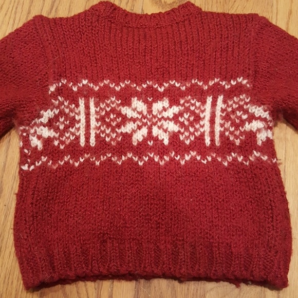 Baby Gap Holiday Red snowflake sweater - Picture 3 of 6